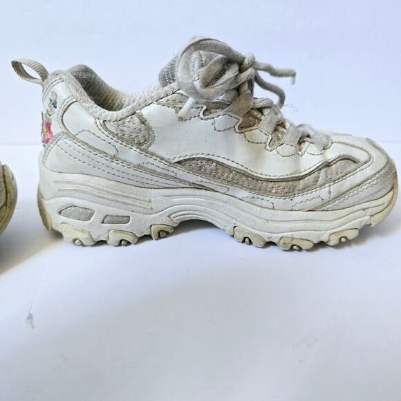 Sketchers D'lites Platform Sneakers Play Condition size 11 Floral Embroidered - Picture 12 of 15